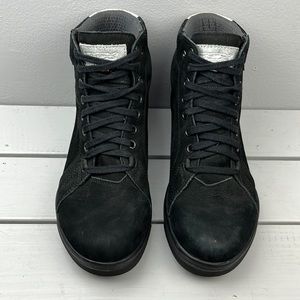 TCX Street Dark Lady Black Suede Women’s Waterproof Motorcycle Boot Size 6.5